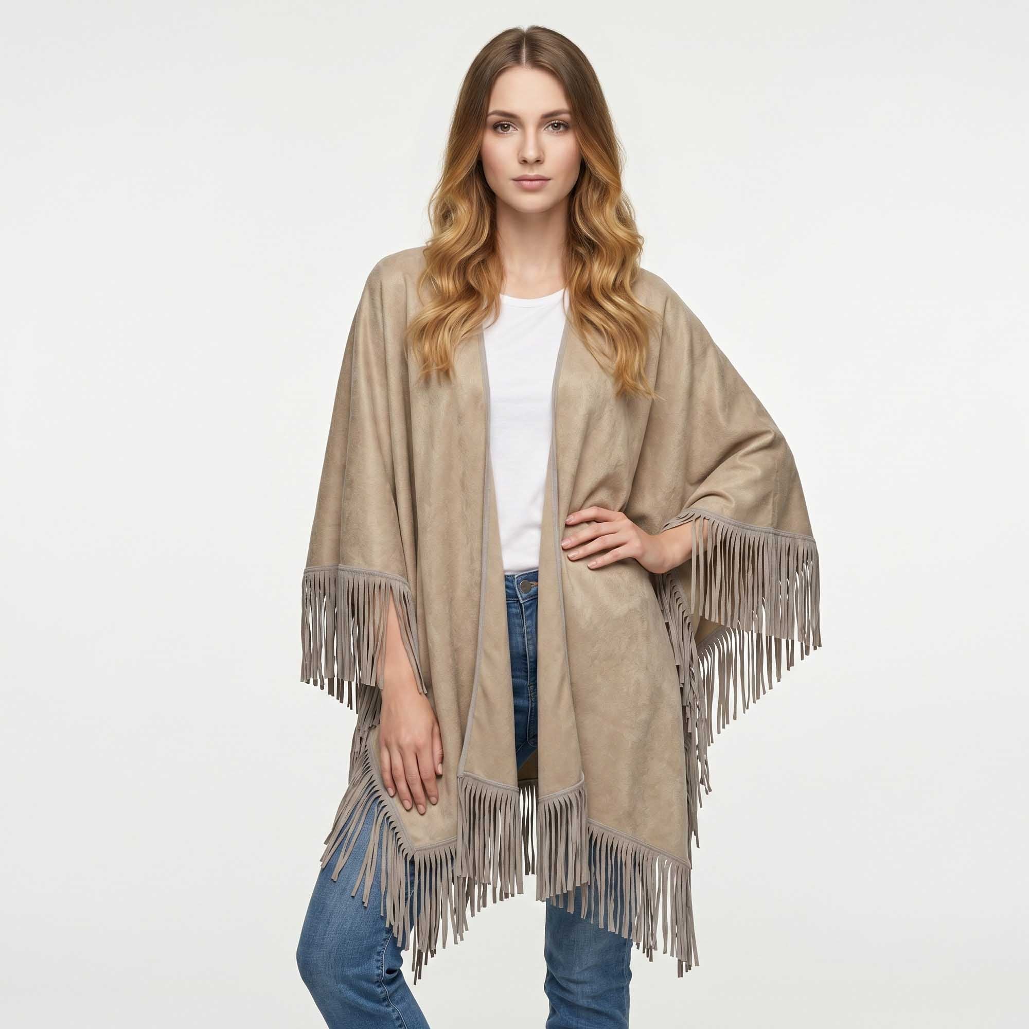 Unisex | Santa Fe Cape | Light Taupe