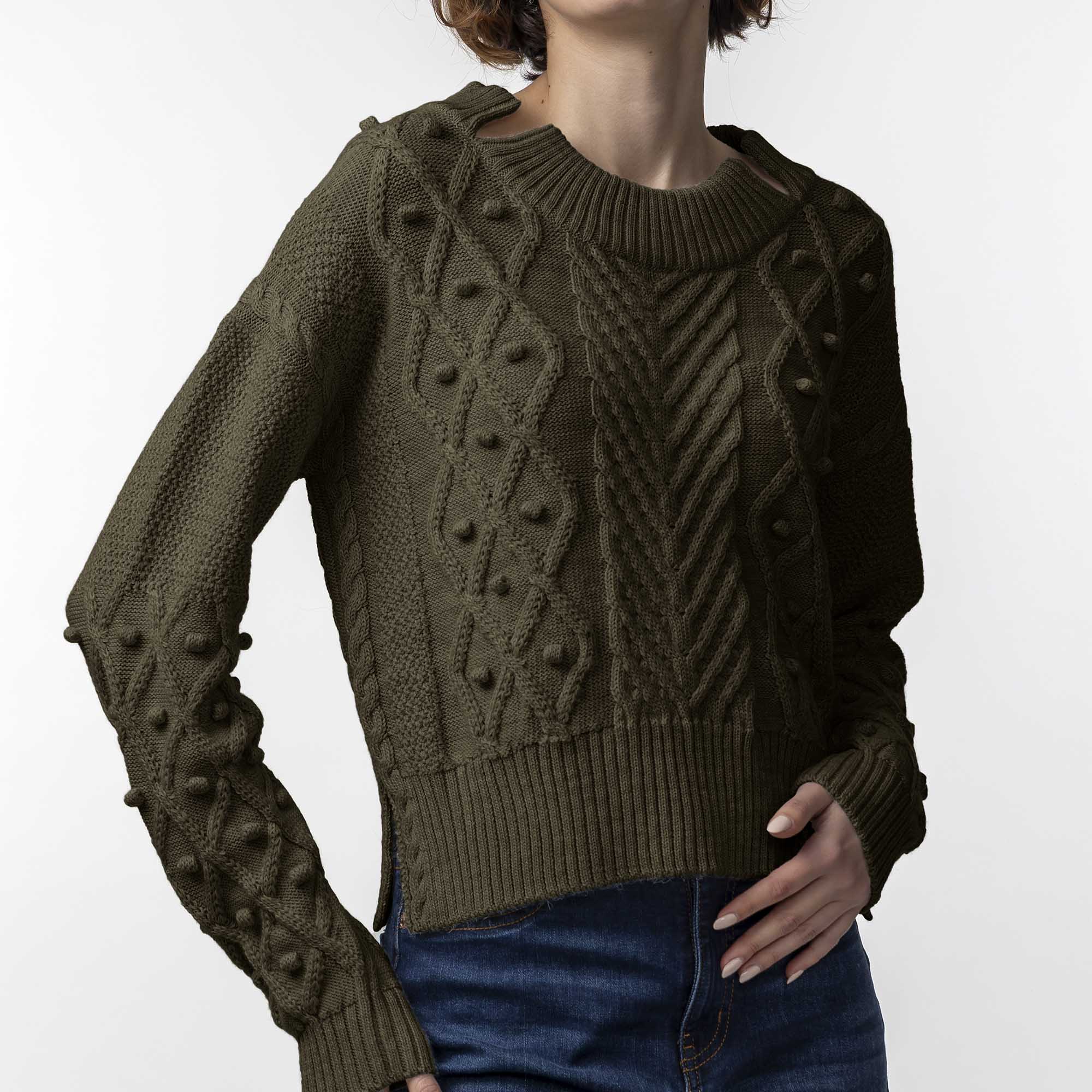 Women | Heidi Sweater | Army Green
