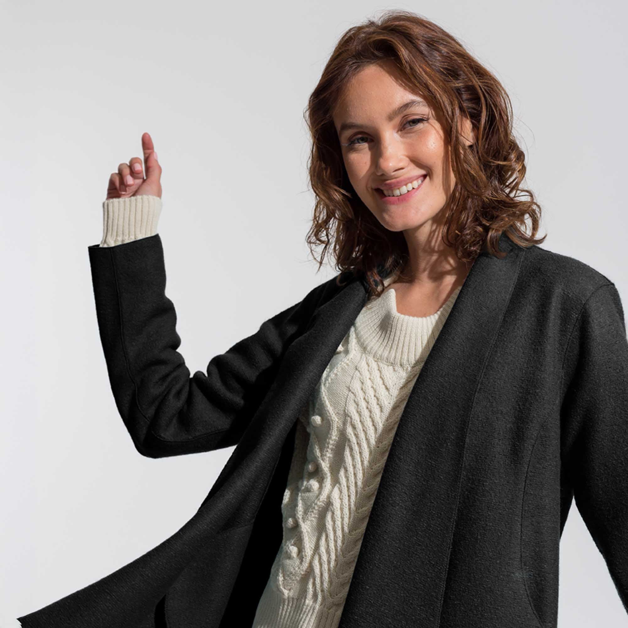 Women | Swing Coat | Black