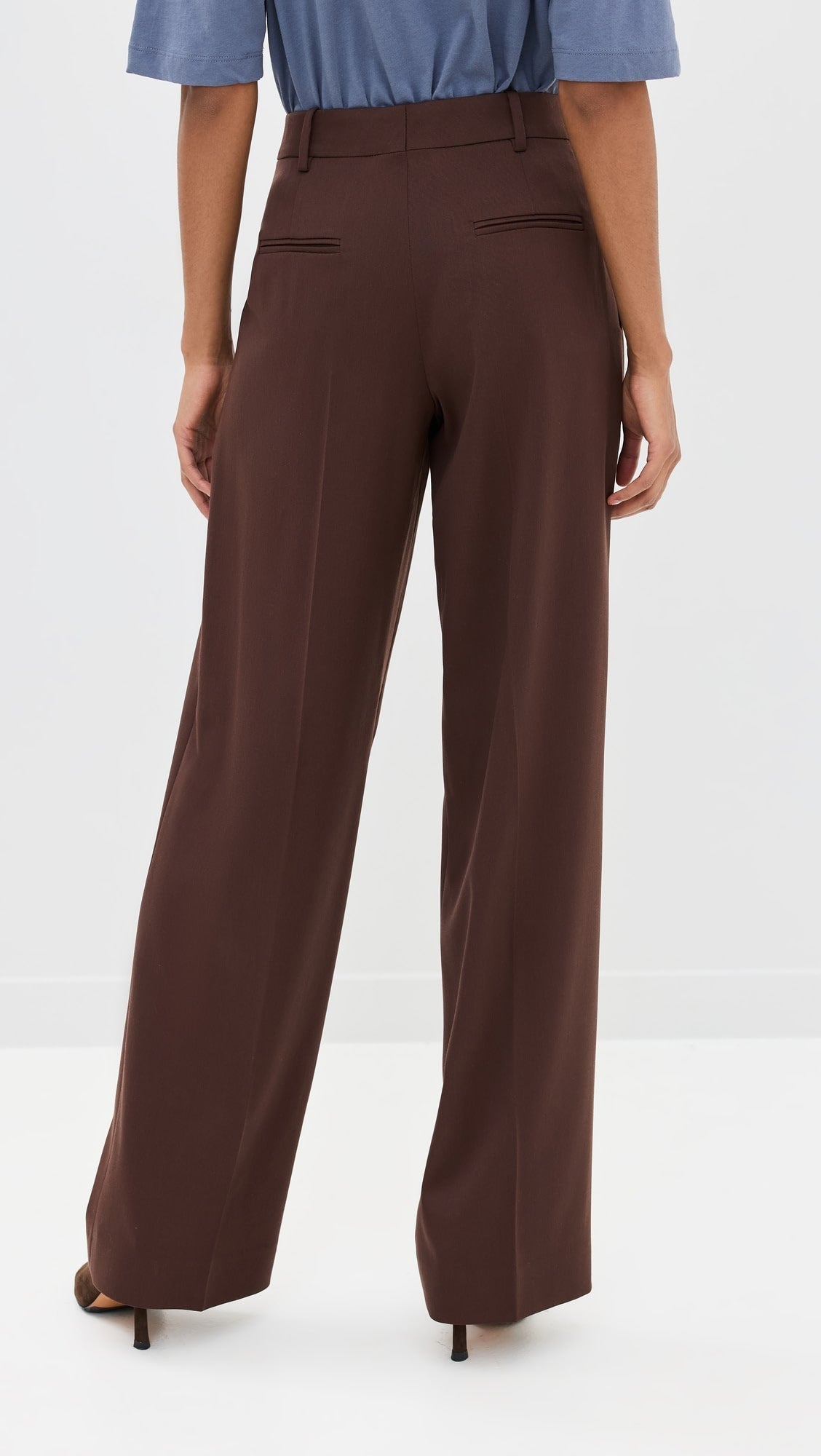 Women | Relaxed Wide Leg Pant | Chocolate