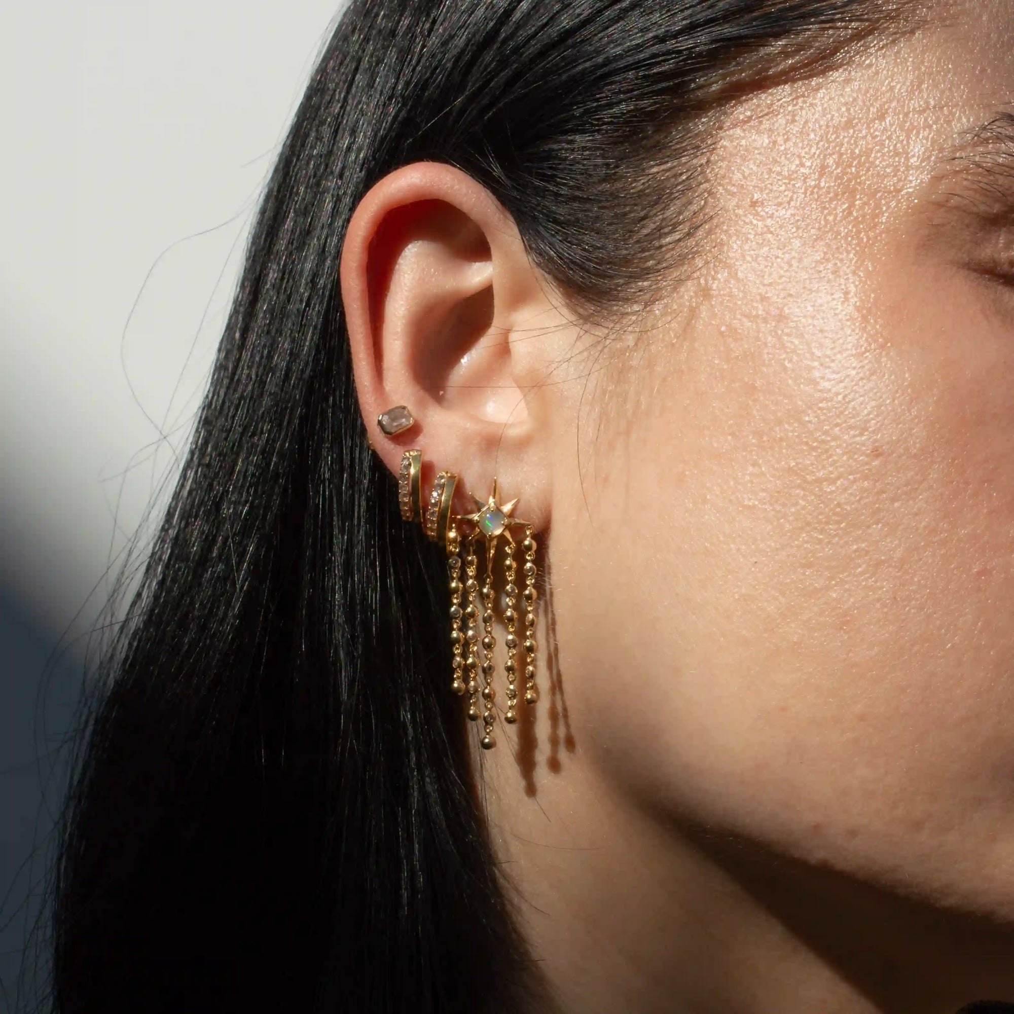 Falling Star Earrings | 14K Yellow Gold Vermeil
