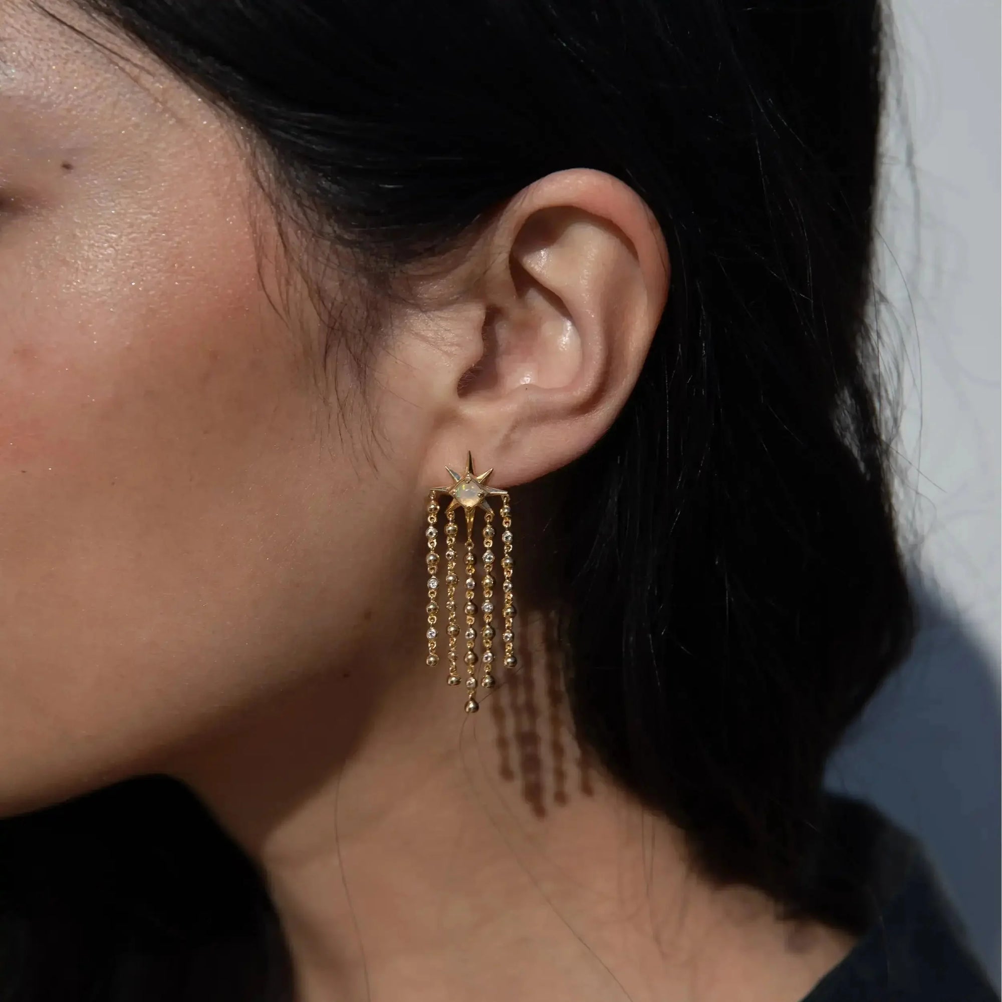 Falling Star Earrings | 14K Yellow Gold Vermeil