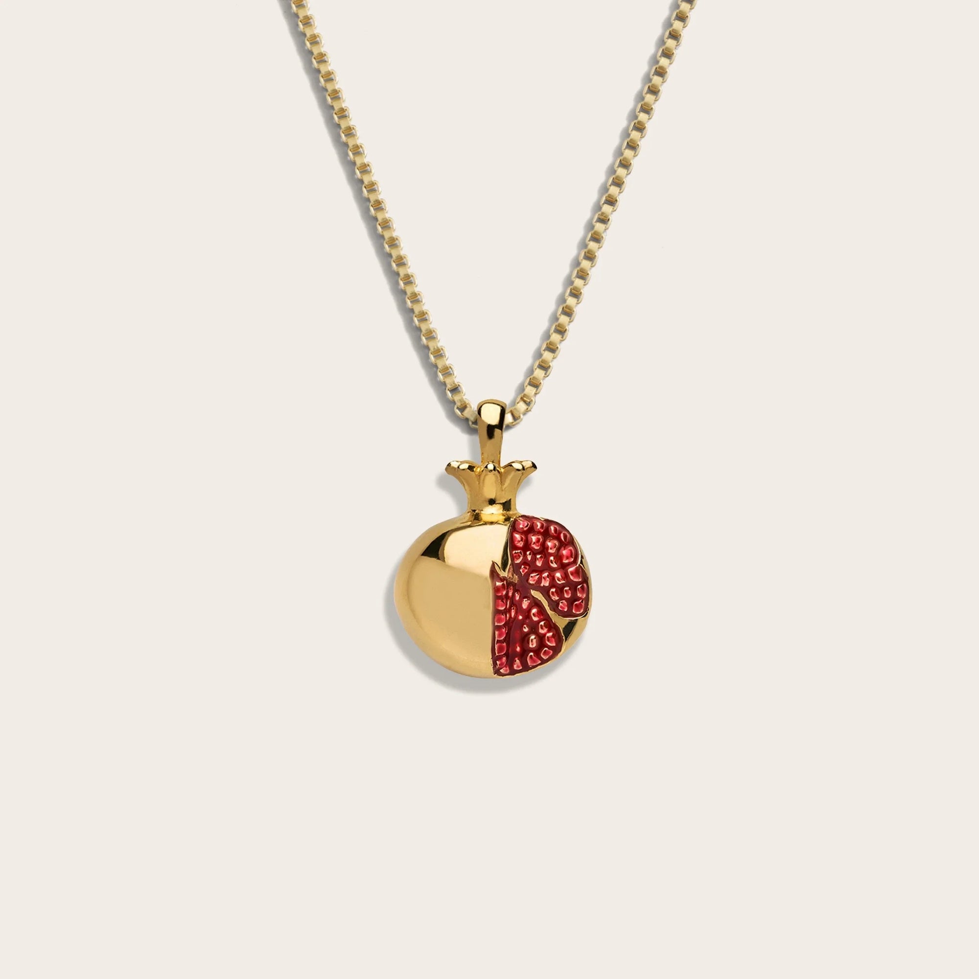Pomegranate Necklace | 14K Yellow Gold Vermeil