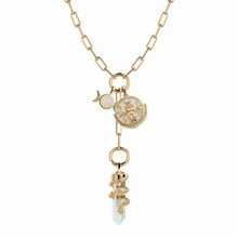Witch Goddess Charm Lariat | 14K Yellow Gold Vermeil