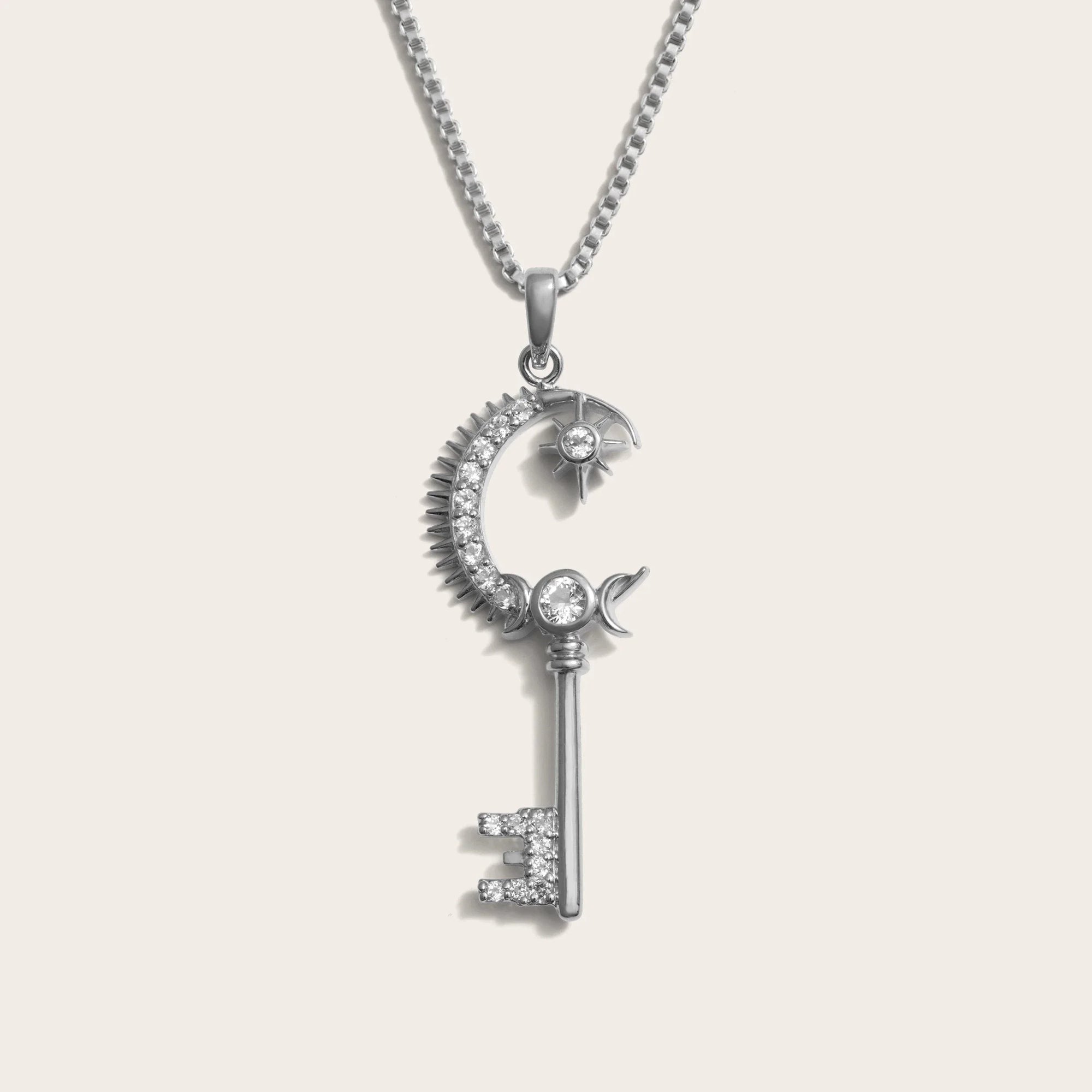 Gate of Heaven Key Necklace | Sterling Silver