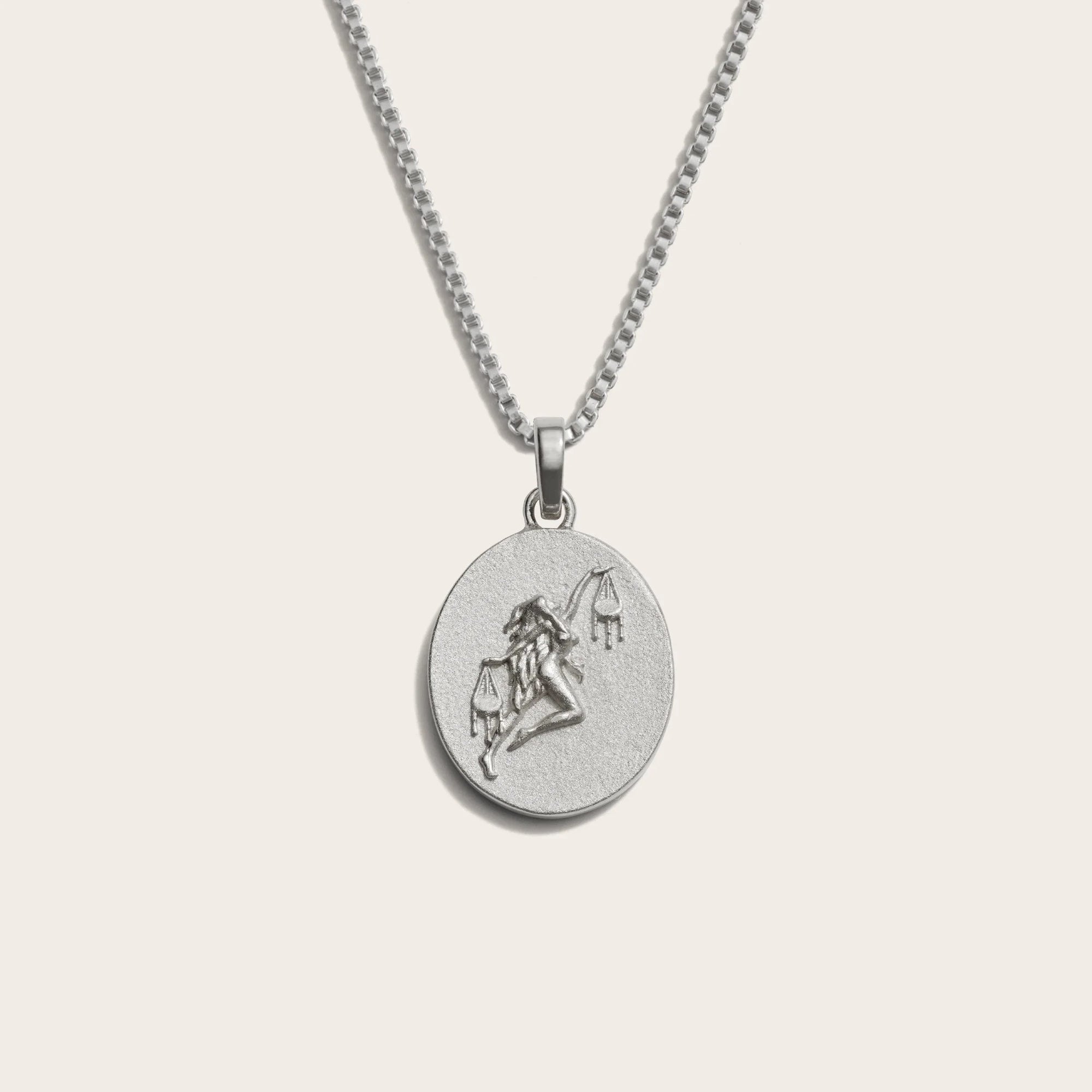 Zodiac Goddess Necklace | Sterling Silver