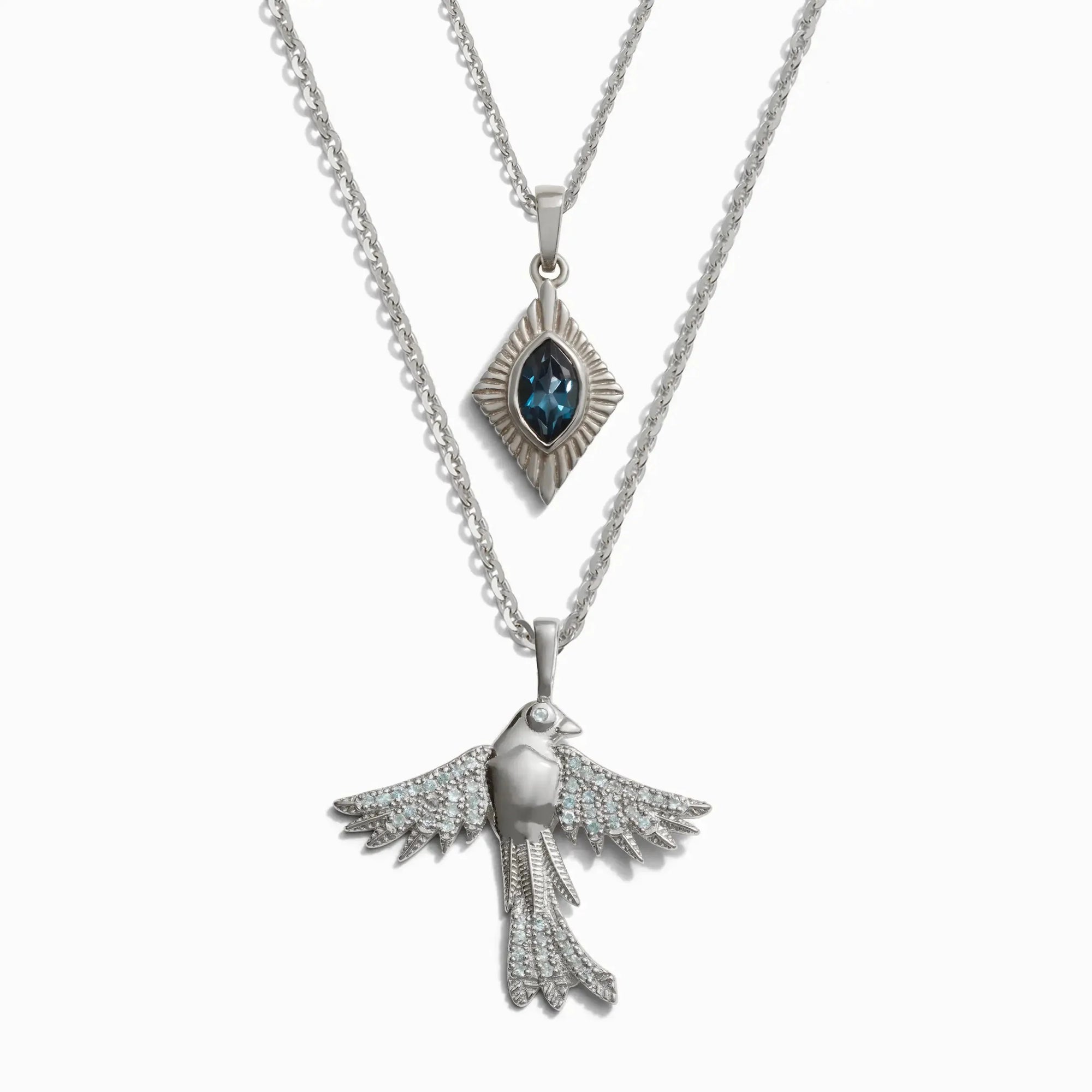 Suffraget Bluebird and London Blue Aura Set | Sterling Silver