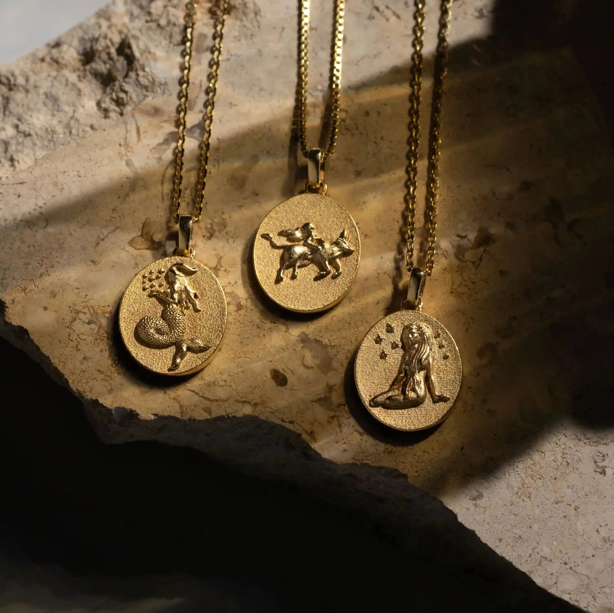 Zodiac Goddess Necklace | 14K Yellow Gold Vermeil