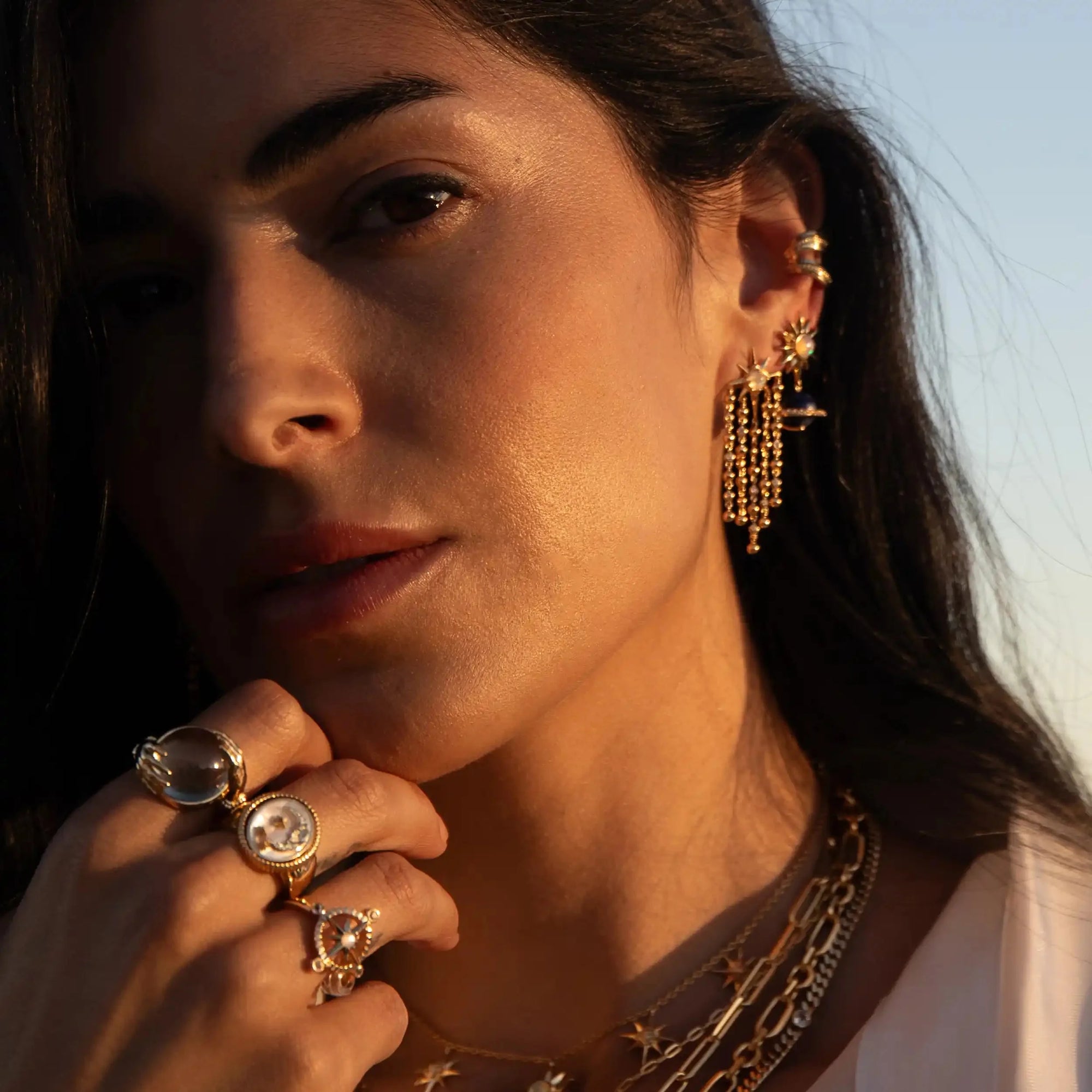Falling Star Earrings | 14K Yellow Gold Vermeil