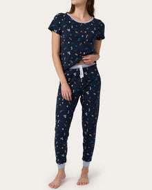 Womens | Baby Jean Jogger Set | Bluebell