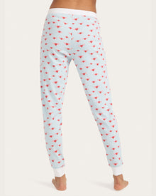 Womens | Baby Jean Jogger Set - Angel Hearts | Sky