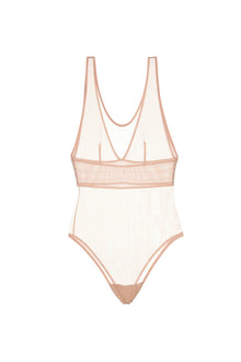 Bare High Leg Bodysuit | Powder