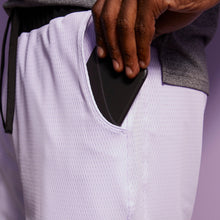 Breathable Mesh Lounge Shorts with Modal Lining | Lavender/Black