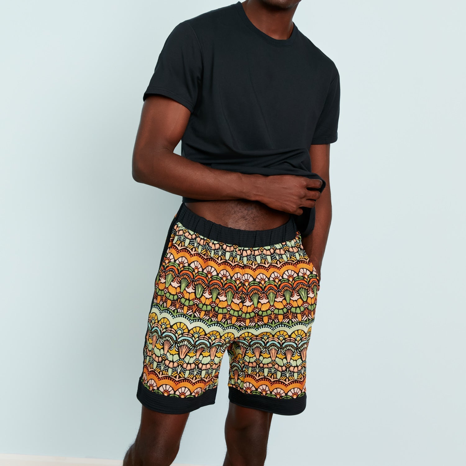 Breathable Mesh Lounge Shorts with Modal Lining | Nouveau