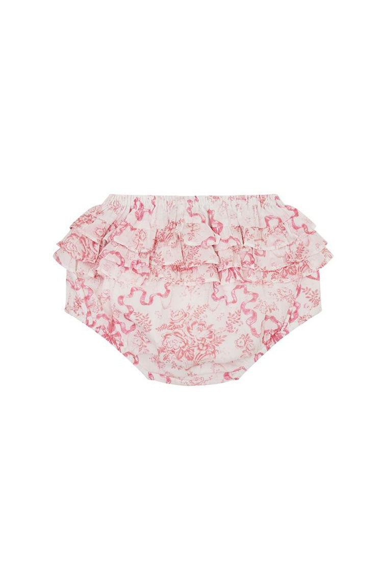 Baby | Nalina Bow Print Bloomer | Bubblegum Blast