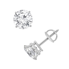 3.75 CT Round Lab-Grown Diamond | Stud Earrings | 14K White Gold | I-J Color | VS-SI Clarity