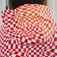 Heavyweight Recycled Fleece Hoodie | Checkerboard Gradient