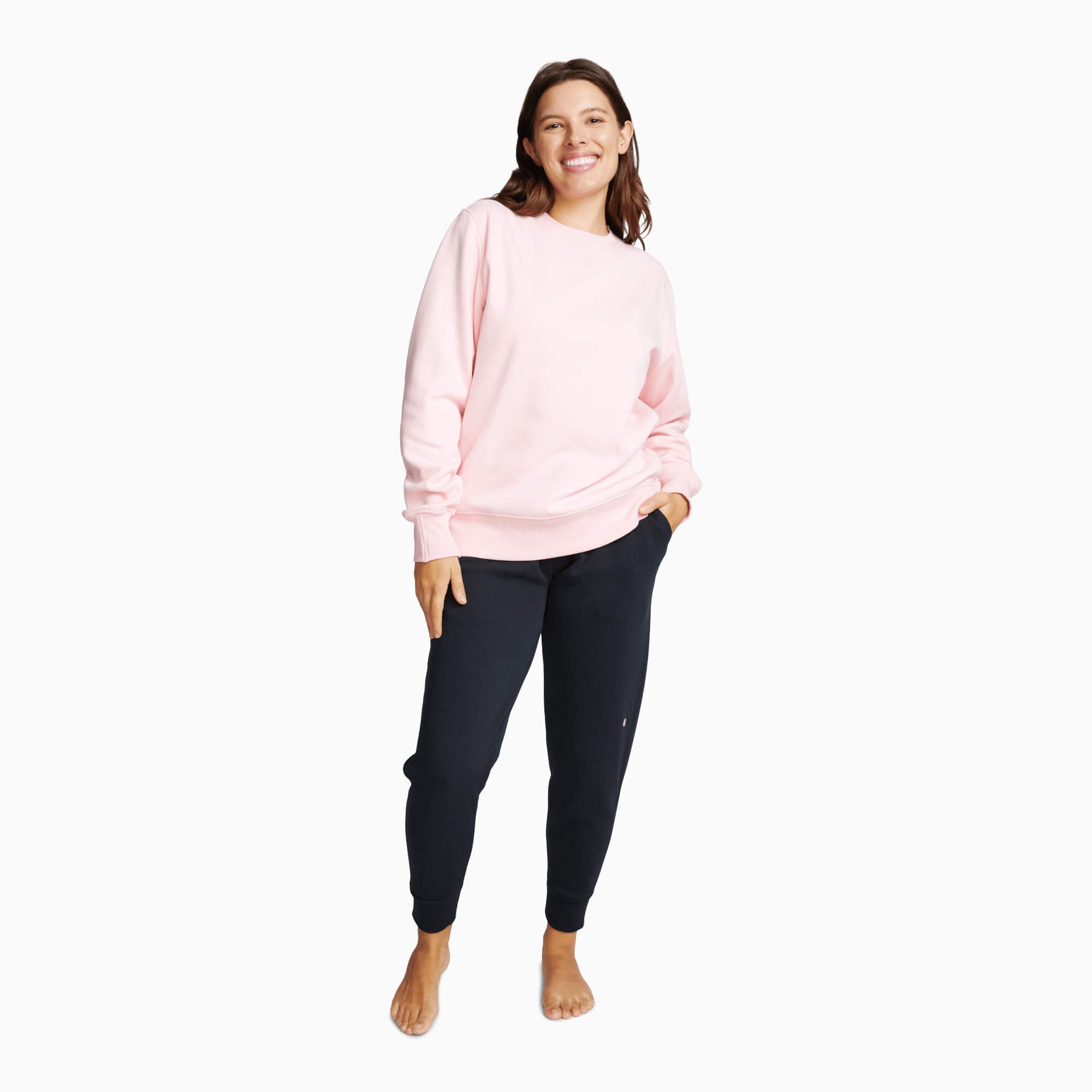 Chilluxe Brushed Fleece Joggers | Black