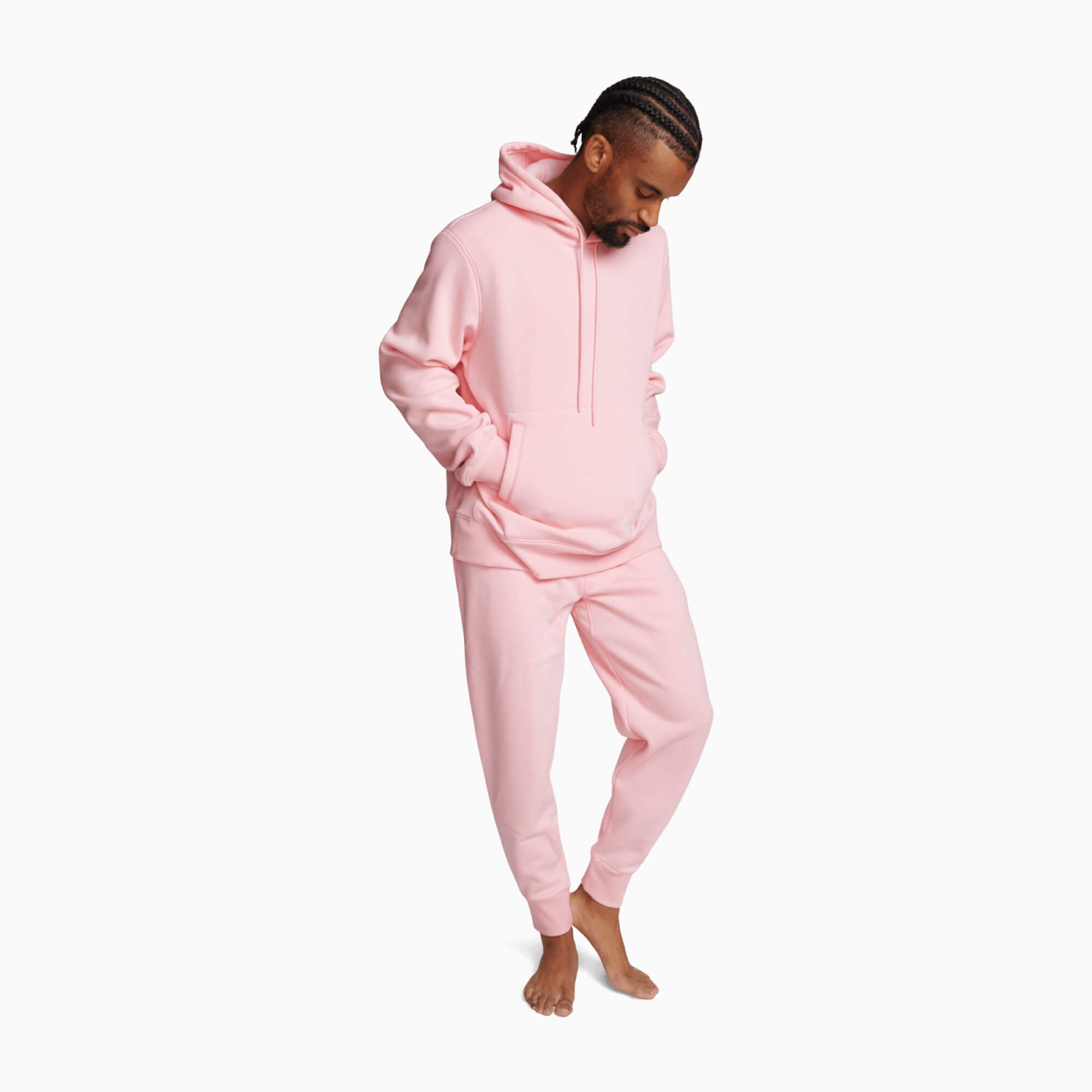 Chilluxe Brushed Fleece Joggers | Flamingo