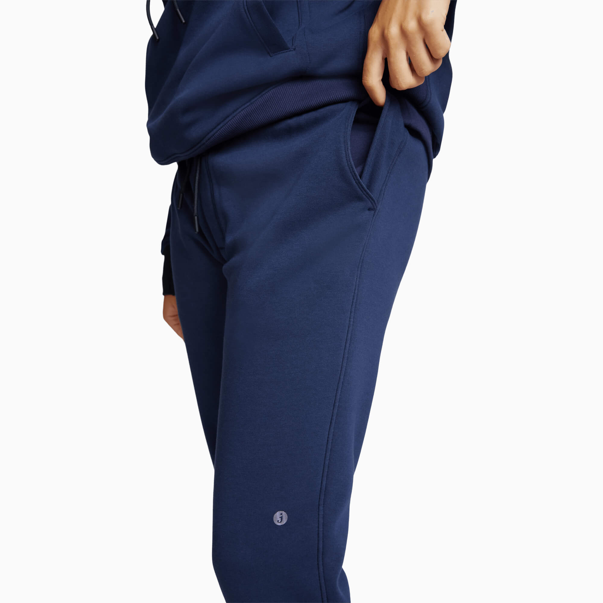 Heavyweight Recycled Fleece Joggers | Navy/Black