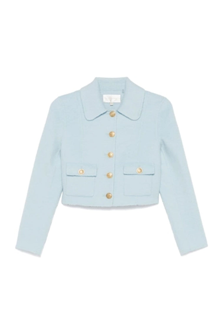 Lettie Wool Military-Inspired Jacket | Cosmic Sky