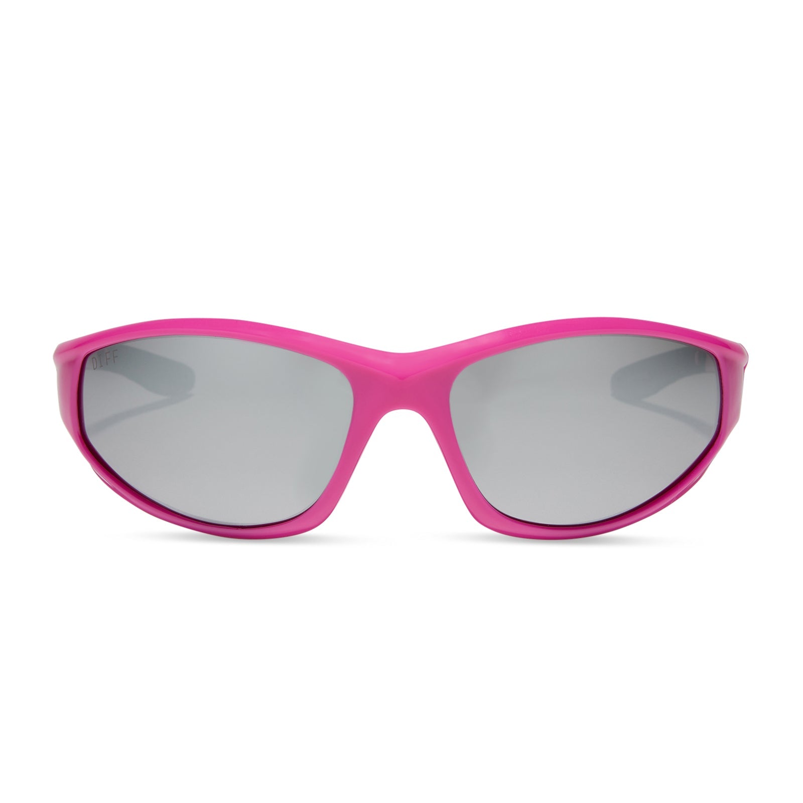 Womens | Lightning Sunglasses | Neon Pink | Silver Polarized Lenses