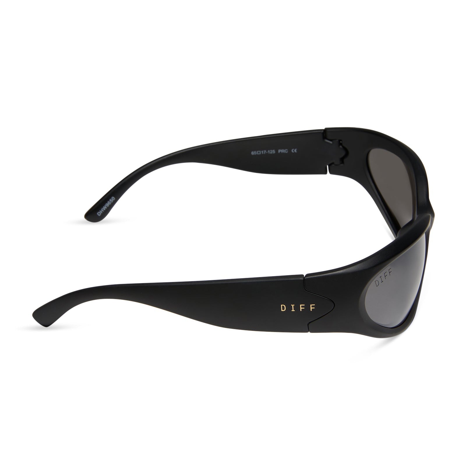 Unisex | Side Out Sunglasses | Matte Black | Grey W/ Silver Flash Polarized Lenses