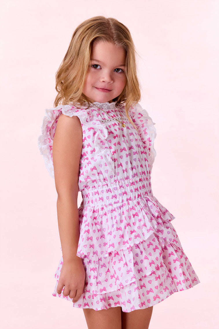 Loveshackfancy X Roller Rabbit Decker Heart Dress | Disco Bow Heart