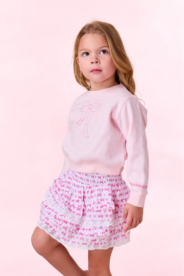 Loveshackfancy X Roller Rabbit Billie Heart Skirt | Disco Bow Heart