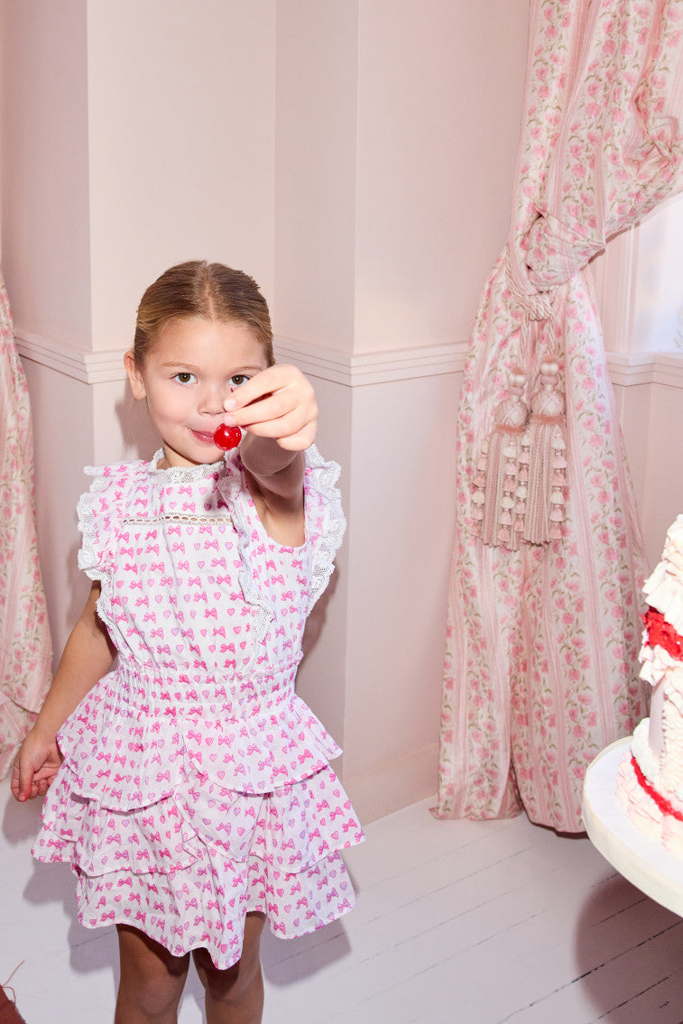 Loveshackfancy X Roller Rabbit Decker Heart Dress | Disco Bow Heart