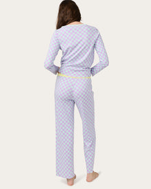 Womens | Ellie Pajama Set - Checkers | Ultra Violet