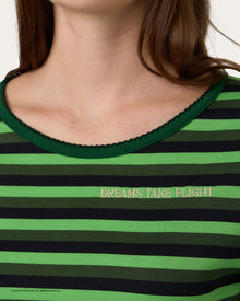 Womens | Elphaba Stripe Long PJ Set x Wicked | Forest