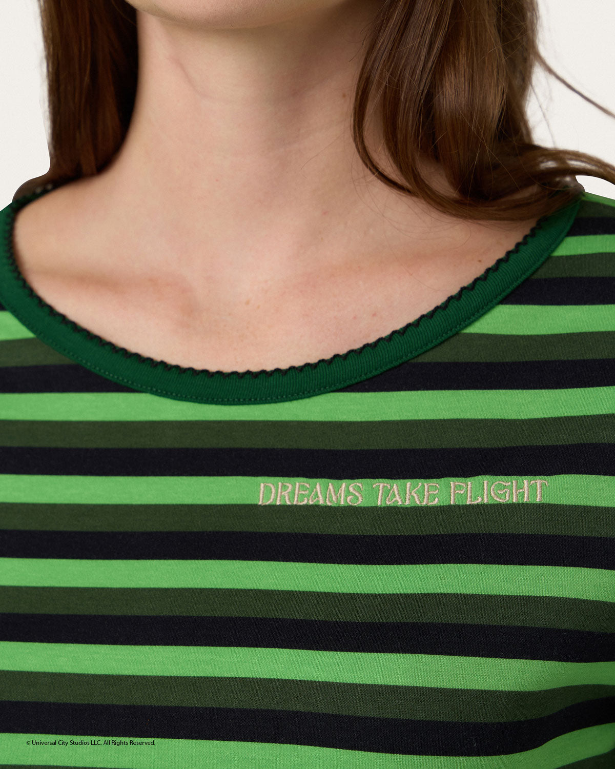 Womens | Elphaba Stripe Long PJ Set x Wicked | Forest