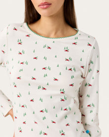 Womens | Ellie PJ Set in Big Red Trucks | Snow