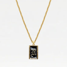 The Enamel Initial Pendant | Gold Vermeil