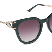 Womens | Anna Sunglasses | Rich Emerald | Royal Purple Gradient Lenses