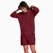 Lightweight Modal French Terry Hoodie | Cabernet