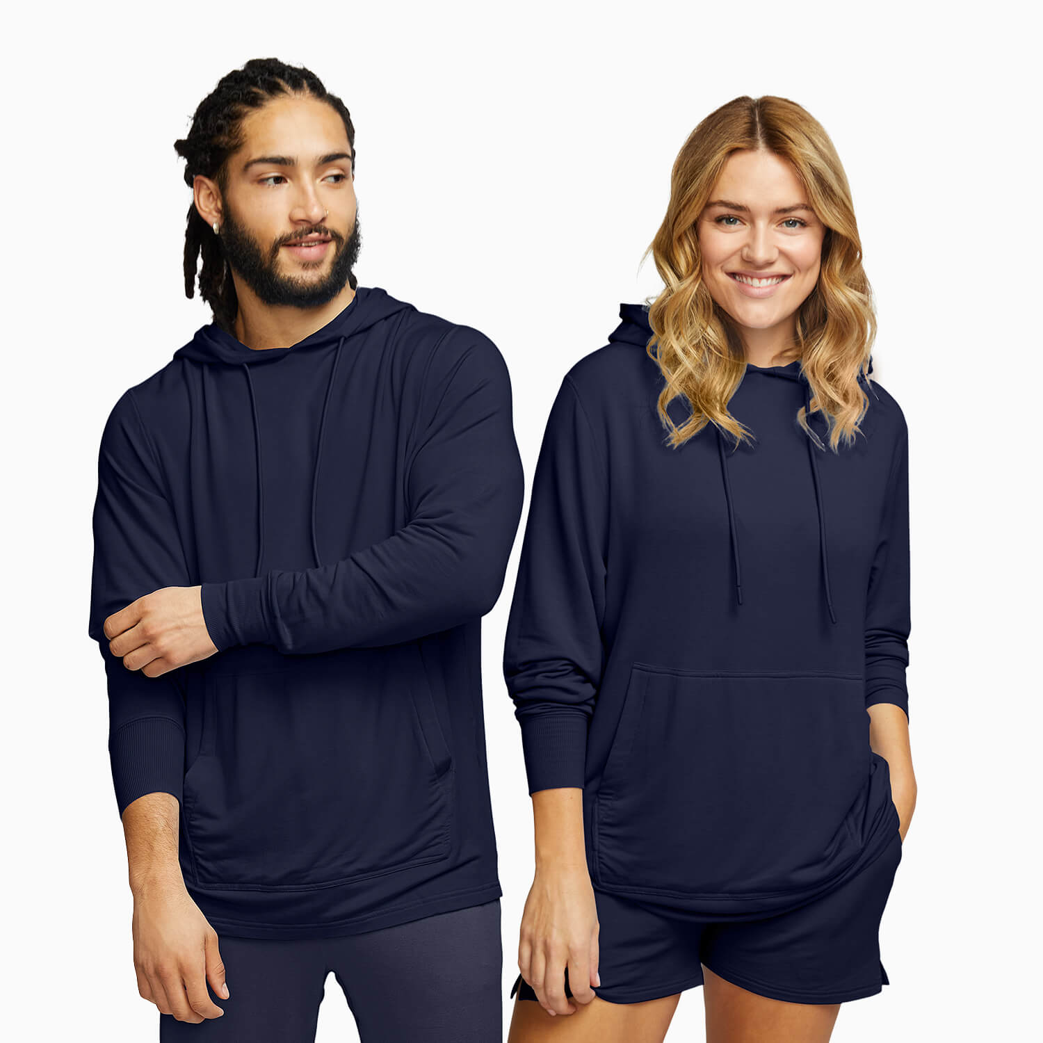 Modal French Terry House Hoodie | Navy