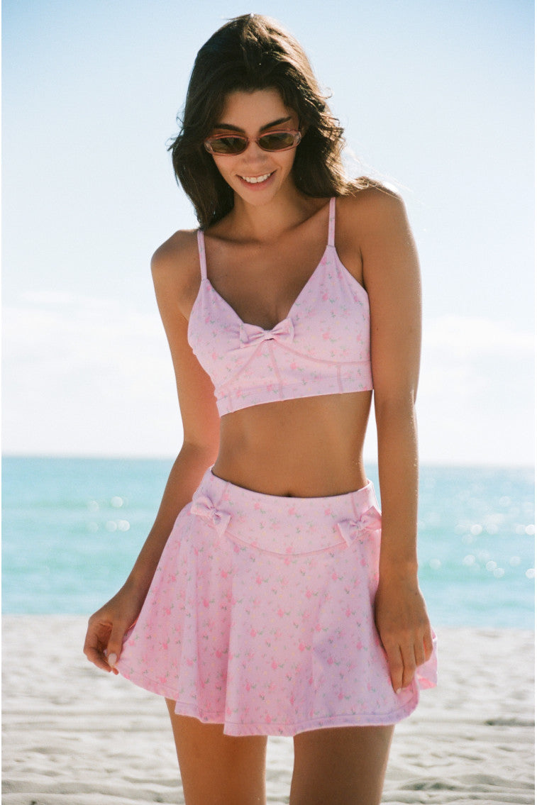 Corene Floral Active Skort | Ibiza Sunset