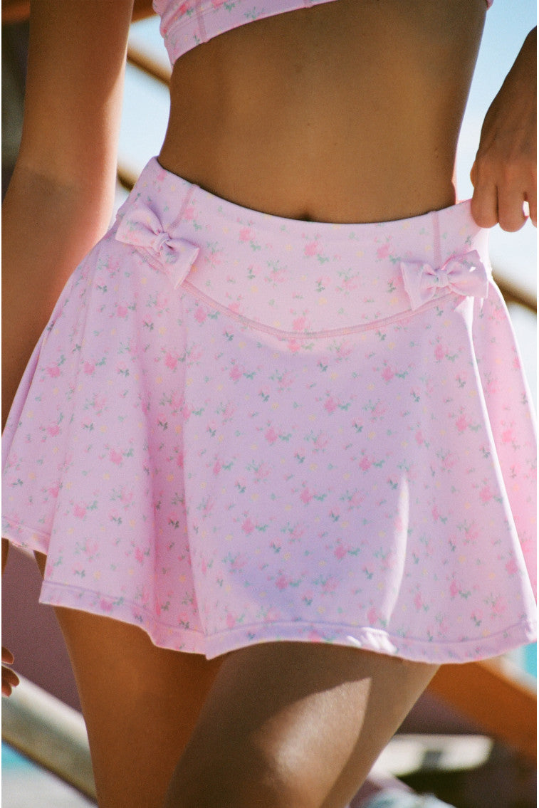 Corene Floral Active Skort | Ibiza Sunset