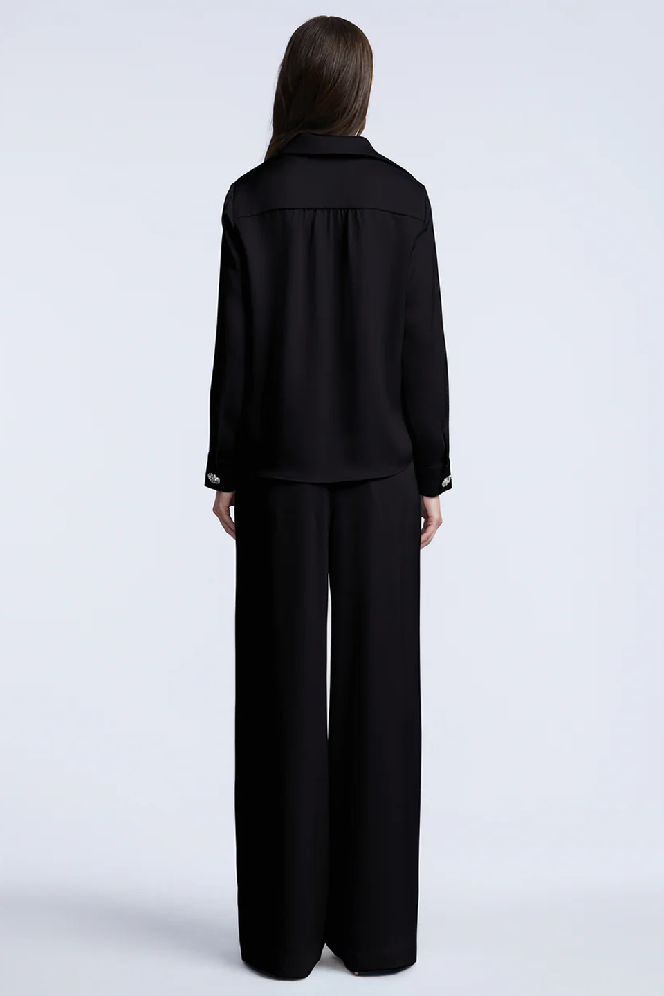Washed Relaxed Button Down | Black