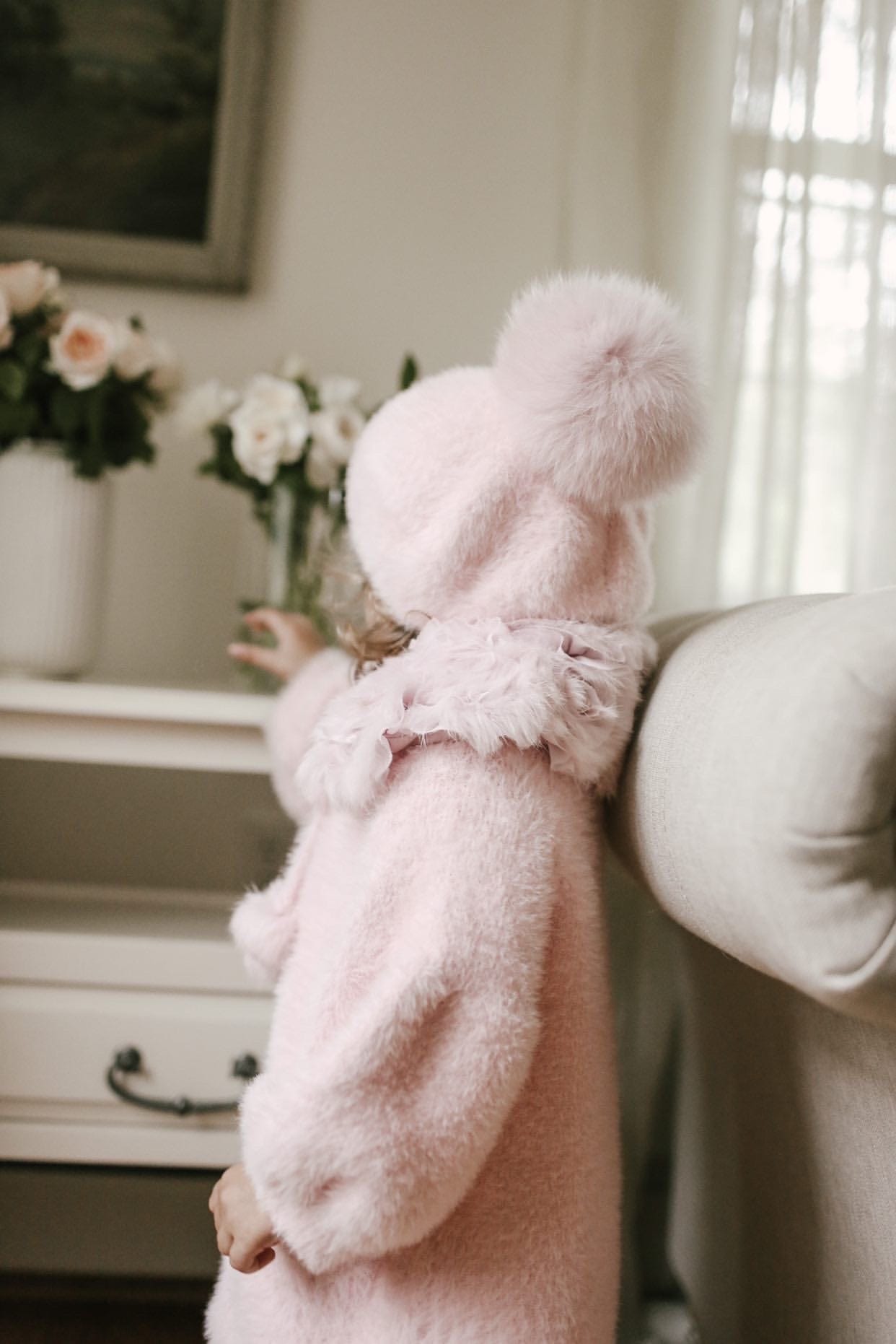 Milana Rose Sweater Coat - Petite Maison Kids