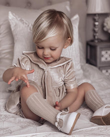 Helenus Velour Romper - Petite Maison Kids