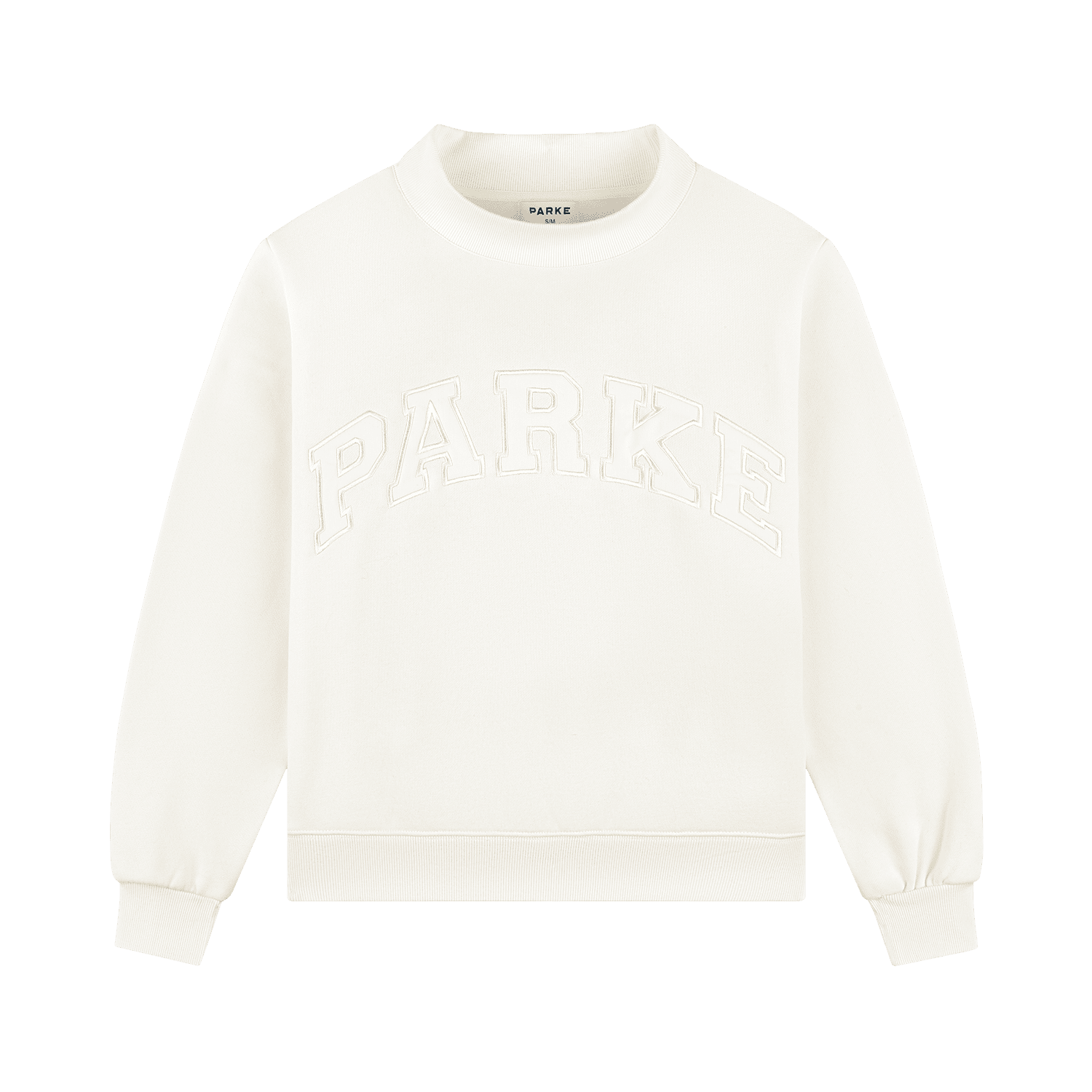 Bridal Varsity Mockneck | Ivory/White