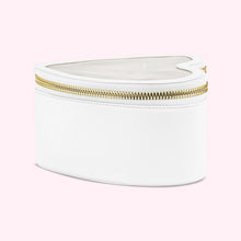 Heart Open Top Pouch | Blanc