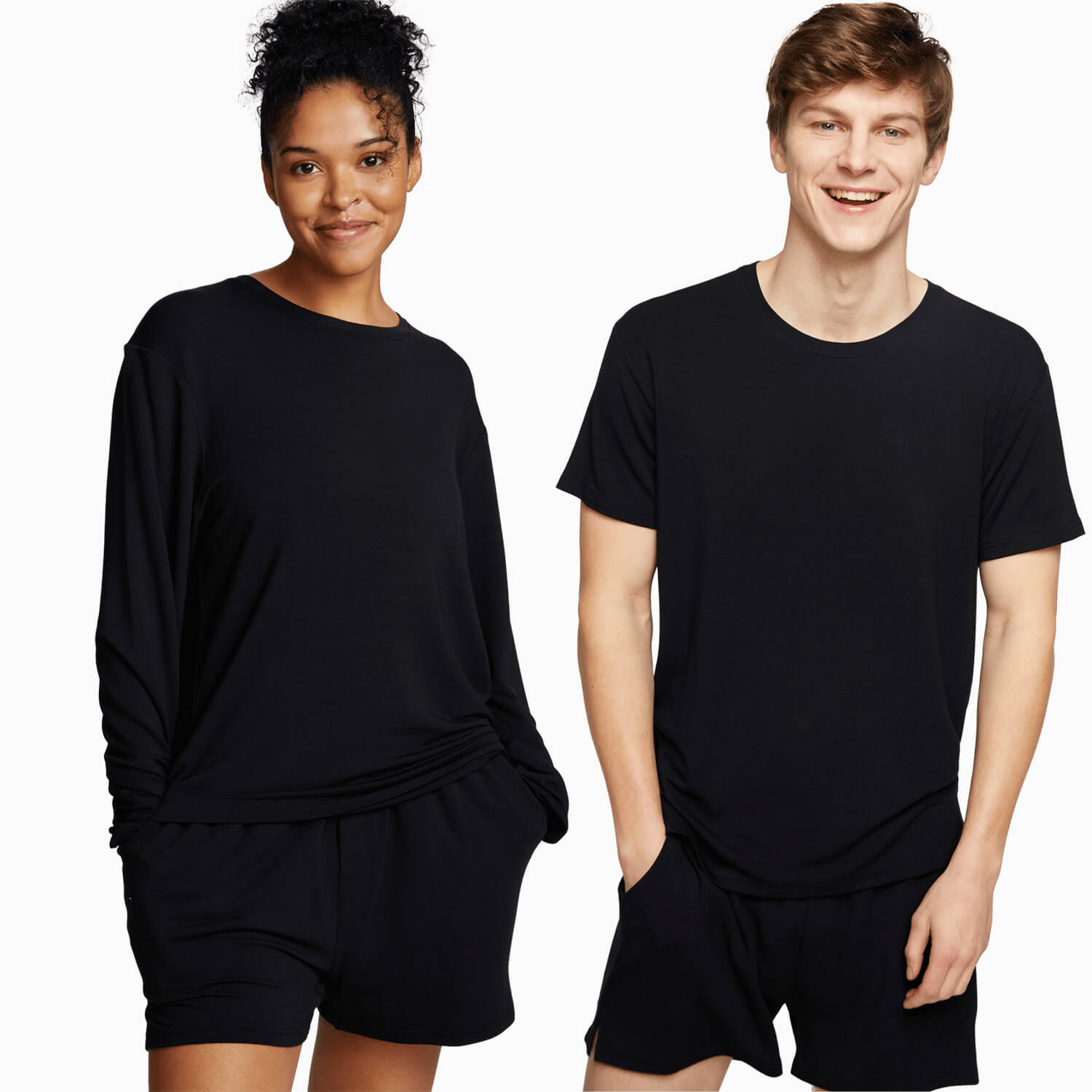Modal French Terry House Shorts | Black