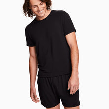 Modal French Terry Lounge Tee | Black