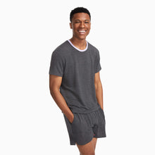 Modal French Terry Lounge Tee | Gray/Lavender