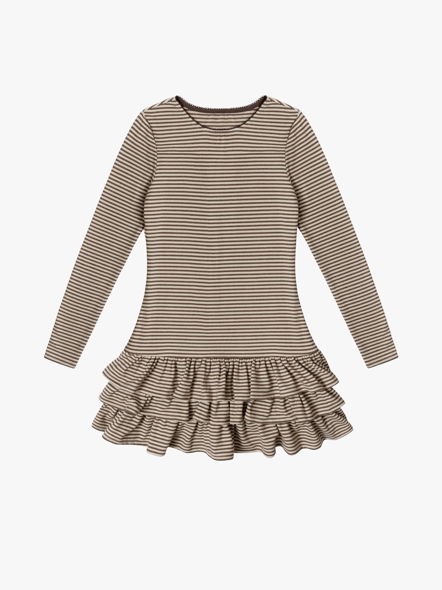 Colette Mini Dress | Brown Stripe