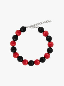 Lola Beaded Anklet | Red x Black